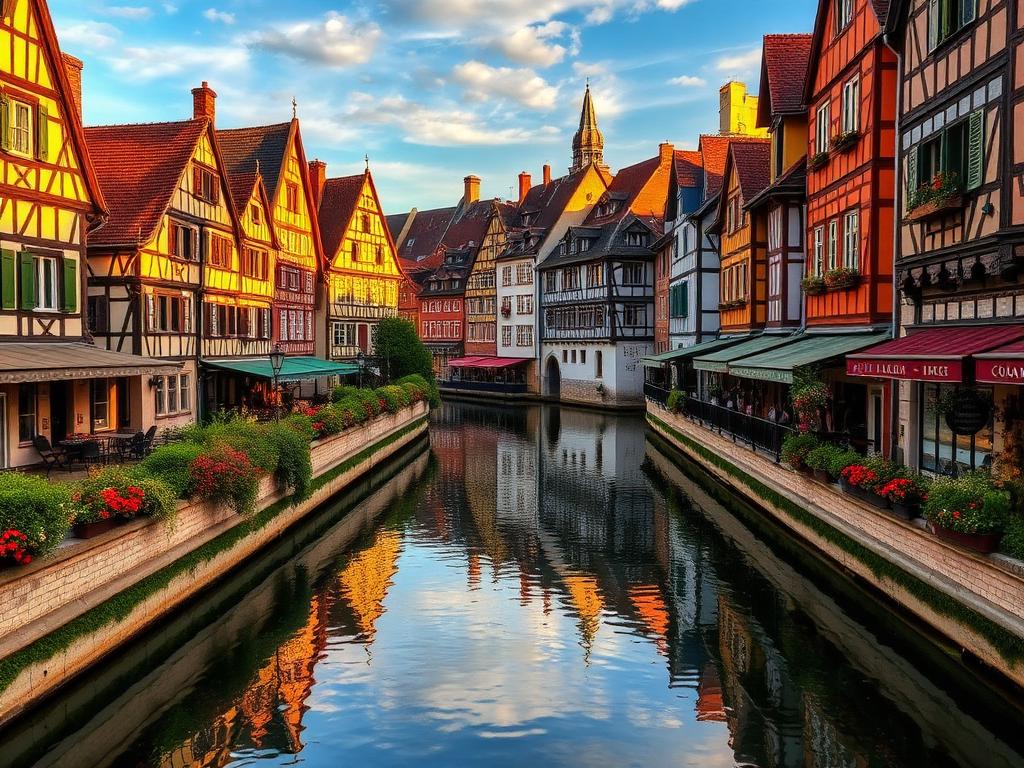Fachwerk und Kanäle in Colmar – Immobilien im Elsass